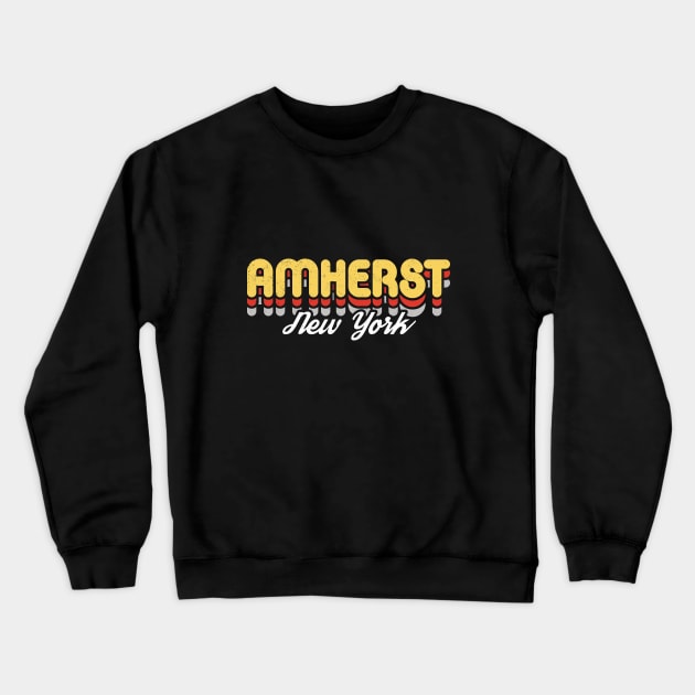 Retro Amherst Crewneck Sweatshirt by rojakdesigns